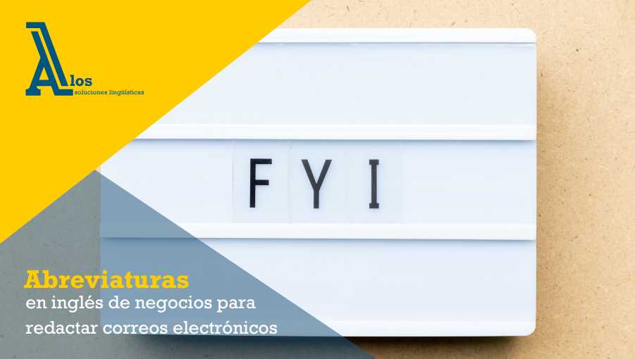 Abreviaturas en inglés profesional para correos electrónicos