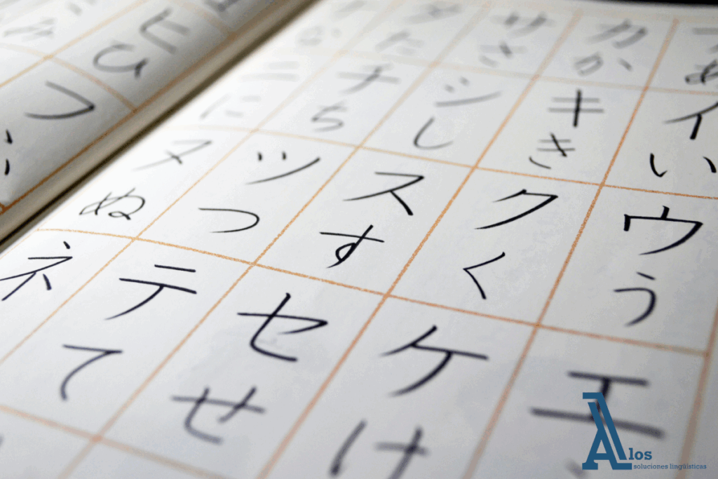 imagen  de un texto en japonés que representa las ganas de aprender japonés en los países hispanohablantes