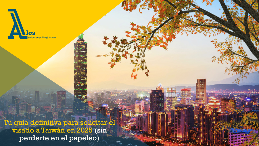 Vista panorámica de Taipéi con el icónico Taipei 101 al atardecer