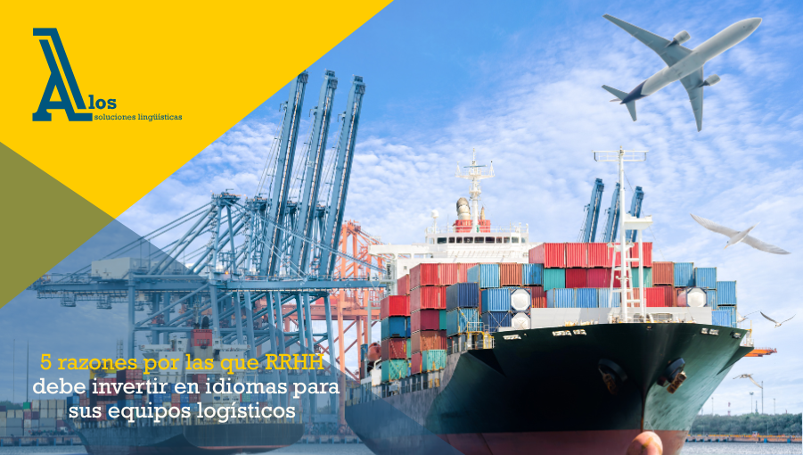 Carguero saliendo de un puerto internacional representando la importancia de la logística global