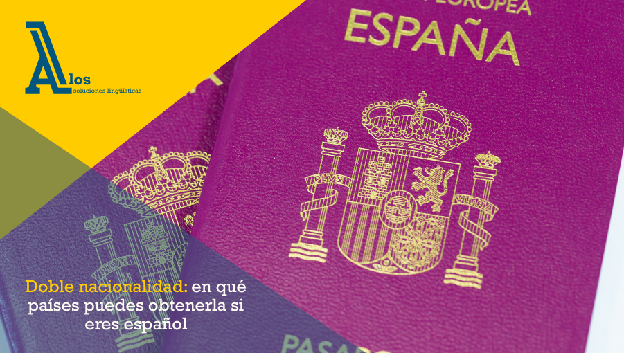 Imagen de pasaportes españoles utilizados para solicitar doble nacionalidad en otros países