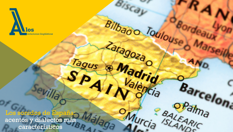 Mapa físico-político de España sin indicaciones lingüísticas.