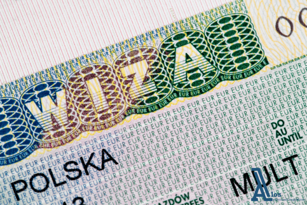 Visa de Polonia representando la nueva vida de las personas que se van a dicho país