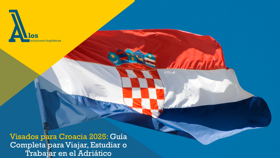 Bandera de Croacia ondeando frente a un cielo azul claro