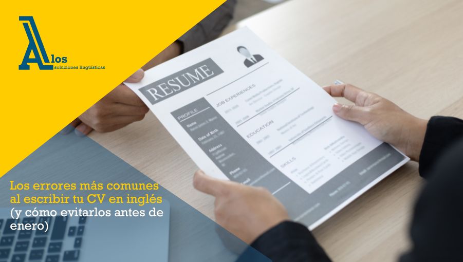 errores en CV en inglés