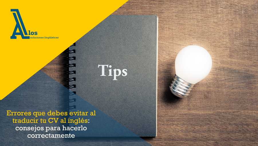 traducir CV al inglés
